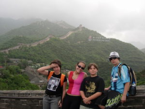 2006 - quando achamos que essa era a unica oportunidade deles conhecerem a China. Paula, Mariana, Octavio e Nelson